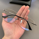 CHH Chrome Hearts Glasses Ultra-light gold silk edge large face myopia glasses frame