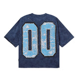 Bkys american direct injection street printing hot diamond pure cotton t-shirt g