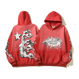 HS Hoodie Vintage Distressed Creative Printing