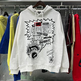 Hoodie Retro abstract print