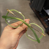 CHH Chrome Hearts Glasses Pure Titanium Large Frame Toad Mirror Myopia Glasses Frame