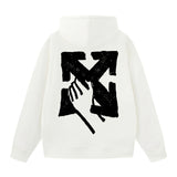 Off OW White Hoodie palm