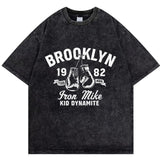 Mike Tyson T-Shirt Vintage Character Print Loose T-Shirt