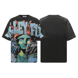 Men's t-shirt with rhinestone print, 100% cotton print
