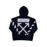 Off OW White Hoodie Warning line
