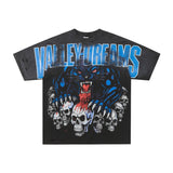Men's t-shirt with rhinestone print, 100% cotton print