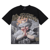 Life hustlers hot diamond direct injection hip hop printing pure cotton t-shirt g
