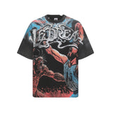 Vale forever american washed t-shirt - men's hip hop print, 100% cotton
