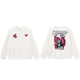 Off OW White Sweatshirt Hip Hop Characters