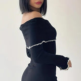 Women Dresses Dress Sexy Flare Sleeve Backless Dress