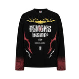 Unisex long-sleeved shirt autum dark printing