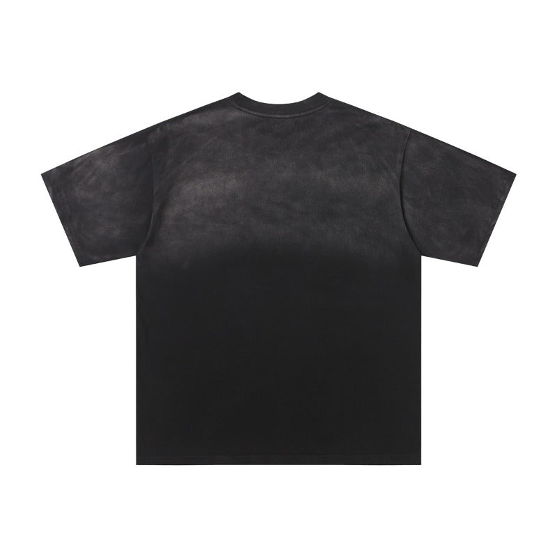 Vale forever retro cotton t-shirt for men - direct-to-garment hip hop print