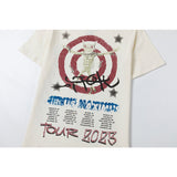 Travis Scott T-Shirt Travis Scott Utopia Tour Casual Print Short Sleeve T