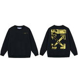 Off OW White Sweatshirt yellow gradient