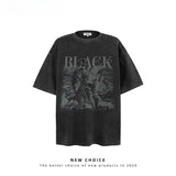 American vintage street T-shirt retro men loose