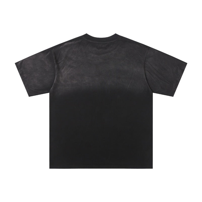 Valley retro cotton t-shirt for men - direct-to-garment hip hop print