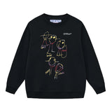 Off OW White Sweatshirt Colored lines