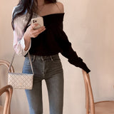 Women Long Sleeve Shirt Sweater Striped Shirt Top for Women