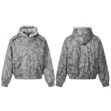 Unisex Down Jacket Men's Winter Fleece Collar