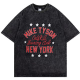 Mike Tyson T-Shirt Vintage Character Print Loose T-Shirt