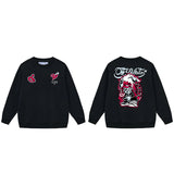 Off OW White Sweatshirt Hip Hop Characters