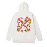 Off OW White Hoodie Green grass