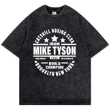 Mike Tyson T-Shirt Vintage Character Print Loose T-Shirt
