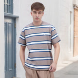 Men's T-shirt Striped Short-Sleeved T-shirt