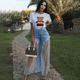 Women Cargo Pants Jeans Women's Loose Draping Effect