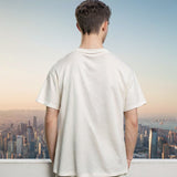 Men T Shirts Vintage Letter Print Short Sleeve
