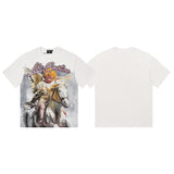 Men's t-shirt with rhinestone print, 100% cotton, american vintage style