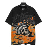 Godspeed men's short-sleeve t-shirt - washed print, hotfix rhinestone detail, streetwear style