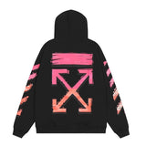 Off OW White Hoodie pink ribbon