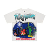 Duaa pure cotton t-shirt g direct injection hip hop printing