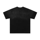 American duaa washed cotton t-shirt retro print g