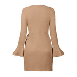 Work Dresses Fashion Slim Fit Bow Temperament Dress