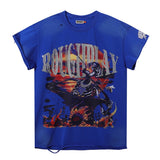 Rough play direct injection hip hop printing washed pure cotton t-shirt g