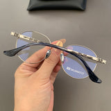 CHH Chrome Hearts Glasses Pure Titanium Ultra Light Vintage Round Myopia Glasses Frame
