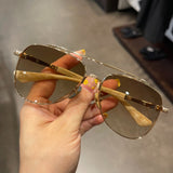 Chrome Hearts Sunglasses gradual change color sunglasses