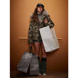 Unisex Down Jacket Men's Winter Camouflage Fur Collar Padded Jacket