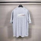 Men T-shirts Alphabet Short Sleeve T-Shirt Loose Crew Neck Half Sleeve Casual