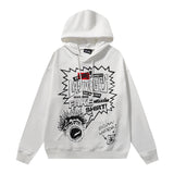Hoodie Retro abstract print