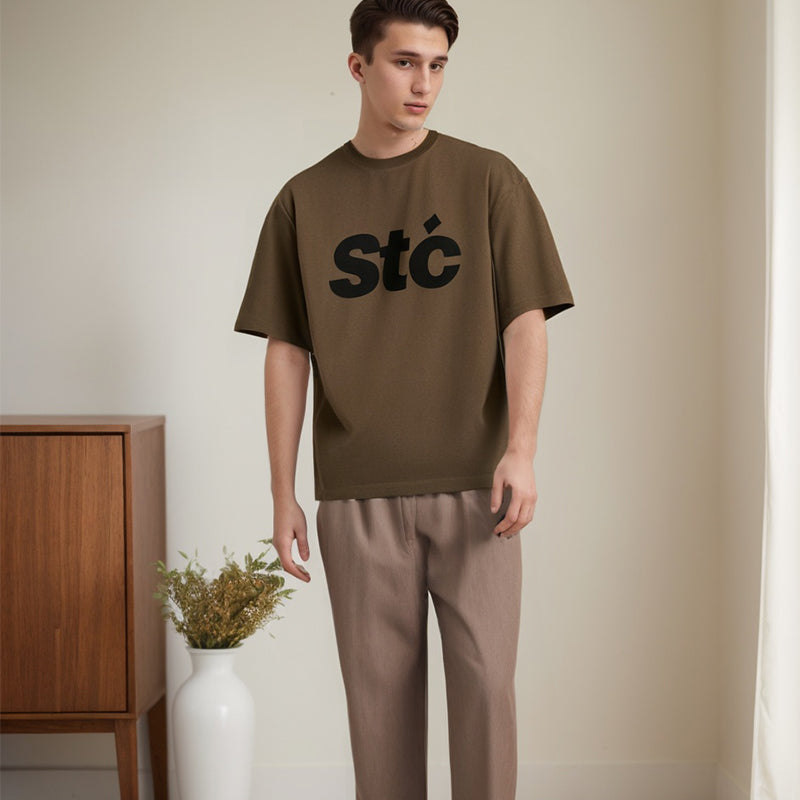 Men's T-shirt Short-Sleeved T-shirt Men's and Women's Loose