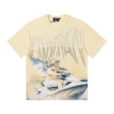 Mixed emotion men's t-shirt - rhinestone print, 100% cotton, american style