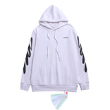 Off OW White Hoodie wavy zebra crossing