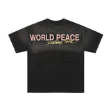 Duaa direct injection retro printed pure cotton t-shirt g