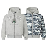 Unisex Down Jacket Winter Hooded Sweater Double-Sided Padded Jacket Men