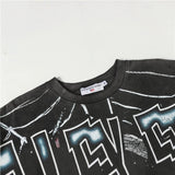 Men's t-shirt with rhinestone print, 100% cotton print