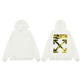 Off OW White Hoodie Yellow Cross
