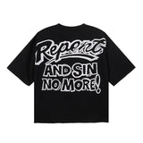 Bkys american hot diamond washed pure cotton t-shirt g direct injection street hip hop printing